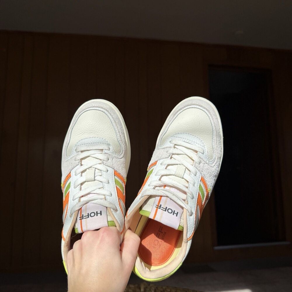 HOFF Gamla Stan Trainers Metro Fl In Multi Beige Cream Sneakers Women’s US 8 - Picture 8 of 16
